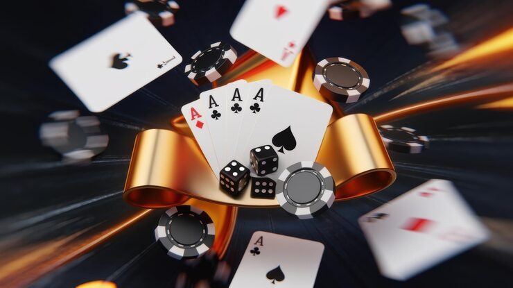 Players betting at Bandar Poker table